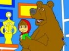 Маша и медведь в музее